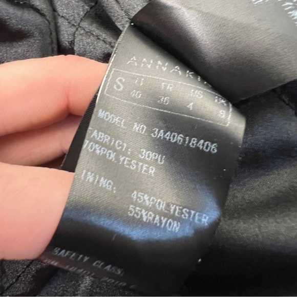 Annakiki Oversized Double Breasted Snake Skin Faux Leather Blazer - Picture 11 of 12